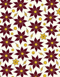 Crimson Flower Garden Yellow Details Rug