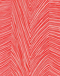 Crimson White Line Abstract Geometric Rug