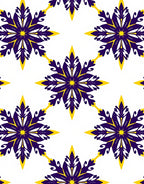 Indigo Yellow Starburst Medallion Rug
