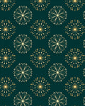 Timeless Golden Starburst Floral Rug