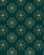 Timeless Golden Starburst Floral Rug