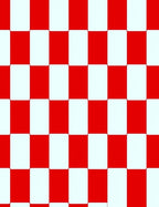 Bold Red White Checkerboard Squares Rug