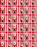 Red White Plaid Santa Repeat Rug