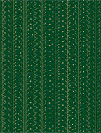 Emerald Green Botanical Vine Arrangement Rug