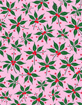 Pink Green Berry Branch Repeating Rug