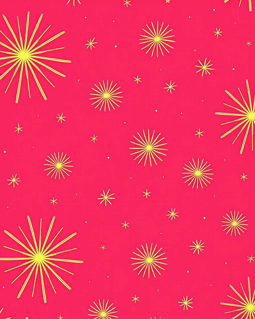 Radiant Yellow Starburst Explosion Rug