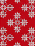 Festive White Snowflake Mandala Background Rug