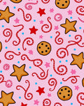 Whimsical Star Cookie Swirls Rug