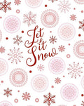 Crimson Snowflake Mandala Scatter Rug