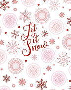 Crimson Snowflake Mandala Scatter Rug