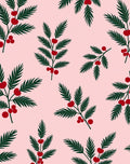 Festive Holly Berry Sprig Rug