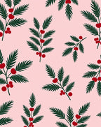 Festive Holly Berry Sprig Rug