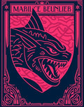 Fierce Crimson Dragon Emblem Rug