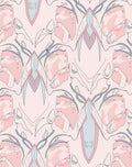 Pale Pink Abstract Organic Botanical Rug