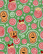 Christmas Gingerbread Candy Sweet Fun Rug