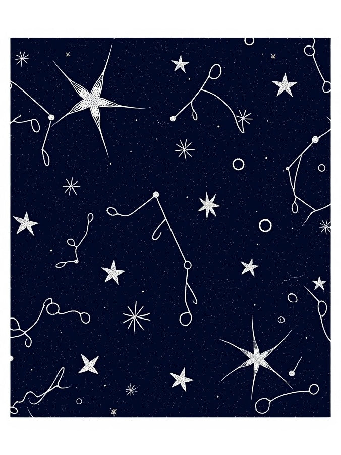 Cosmic Navy Starry Night Constellation Rug