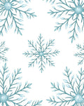 Aqua Winter Snowflake Radiance Rug