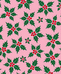 Pink Holly Berry Garden Rug
