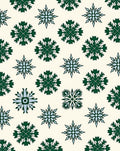 Emerald Green Starburst Snowflake Rug