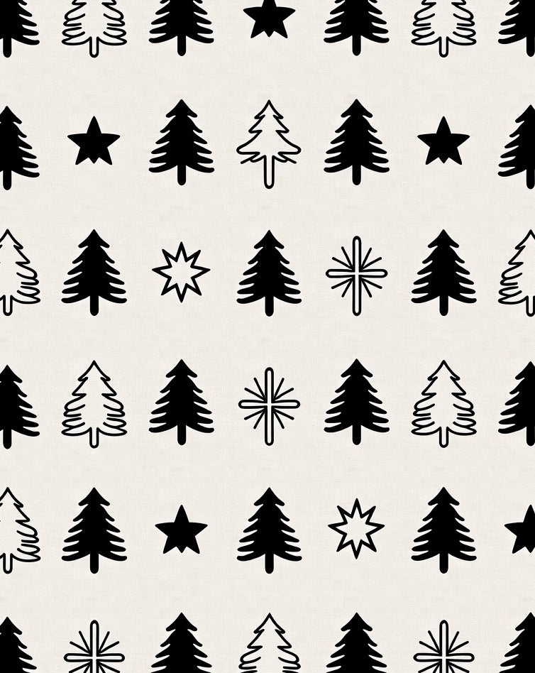 Whimsical Tree and Star Medley Rug