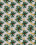 Festive Green Holly Berry Ribbon Repeated Rug