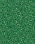 Emerald Green Leafy Swirl Arrangement Rug