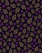 Gold Feathered Bloom Repeat Rug