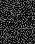 Hand Drawn White Twig Nature Rug