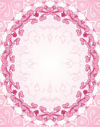 Floral Pink Mandala Arrangement Rug
