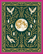 Enchanted Forest Moon Owl Dove Rug