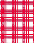 Crimson Red Checked Grid Layers Rug