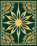 Golden Forest Starburst Medallion Rug