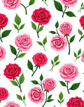 Romantic Pink Rose Garden Floral Rug