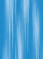 Bright Blue White Abstract Linear Rug