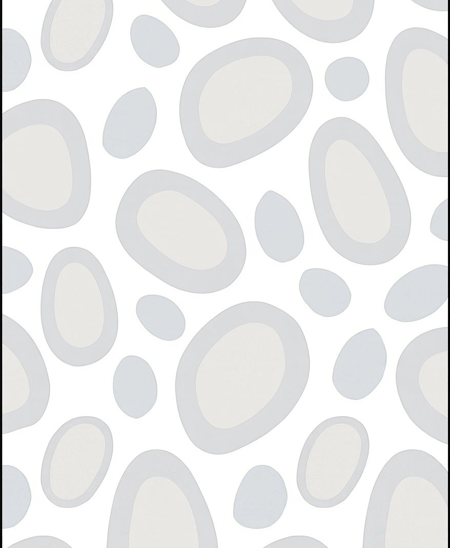 Soft Stone Pebble Arrangement Rug