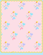 Pastel Hearts And Stars Meadow Rug