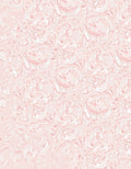 Ornate Blush Pink Rococo Swirl Rug