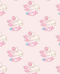 Sweet Pink Koi Fish Swirl Rug