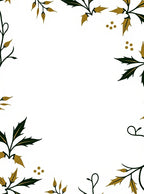 Gold leaf corner vine detail Rug