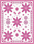 Bold Magenta Floral Starburst Rug