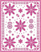 Bold Magenta Floral Starburst Rug