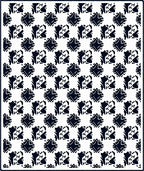 Abstract Black White Geometric Squares Rug