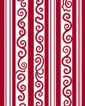Crimson Swirl Stripe Vertical Rug