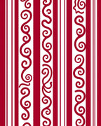 Crimson Swirl Stripe Vertical Rug