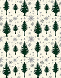 Forest Pine Snowflake Repeat Rug