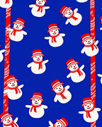 Whimsical Snowman Red Hat Scarf Rug