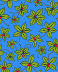 Vibrant Green Leaf Berry Cluster Rug