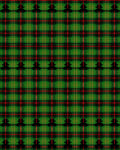 Green Tartan Christmas Tree Repeat Rug
