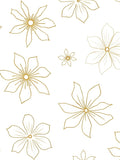 Golden Outline Floral Meadow Rug
