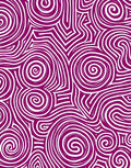 Deep Plum Swirl Abstract Line Art Rug